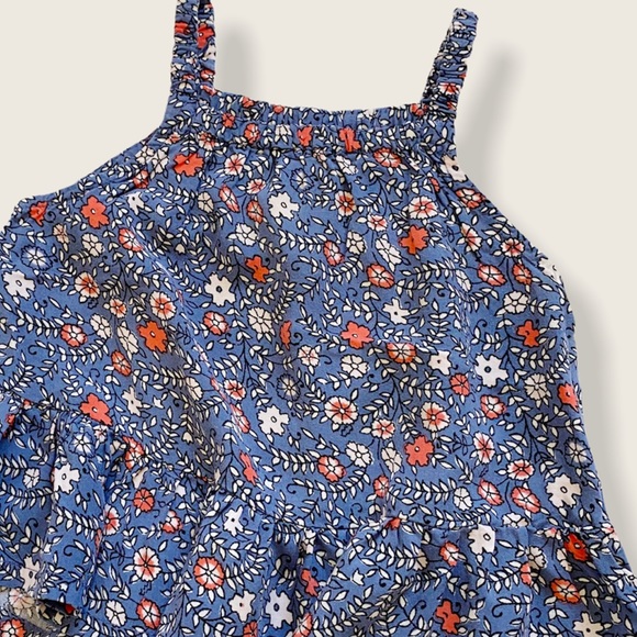 Old Navy Baby 12-18M Floral Ruffle Hem Tank Top - Picture 2 of 3